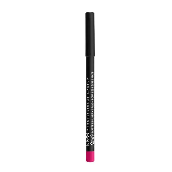 NYX Lip Liner Suede Matte CLINGER Raspberry Pink Smooth Natural Vegan Cult Fave - Picture 4 of 5